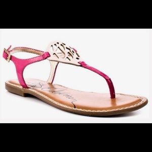 Libby Edelman Grason Pink Pappazzi Sandal
